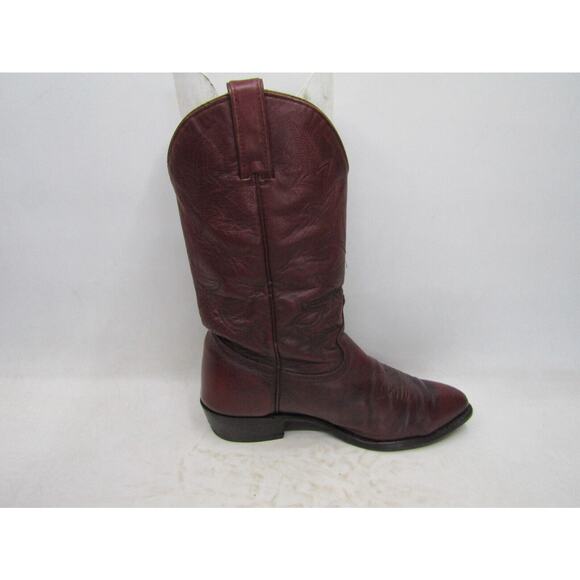 Texas Brand USA Mens Size 10 EE Burgundy Leather Western Cowboy Boots main image 4